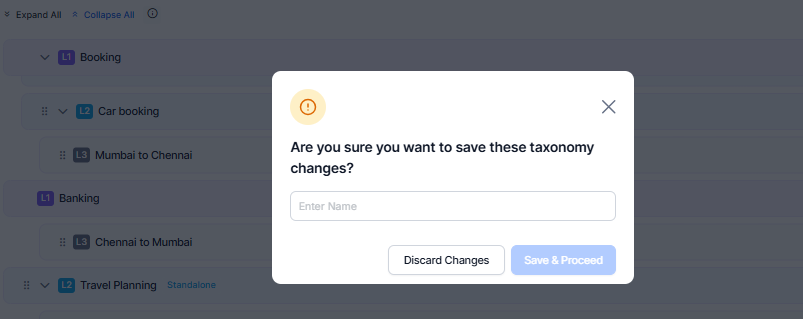 Save Taxonomy Changes