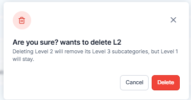 L2 Deletion Warning