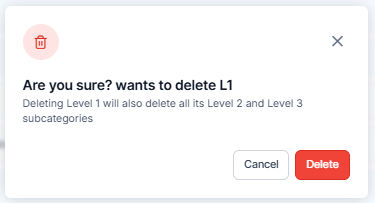 L1 Deletion Warning