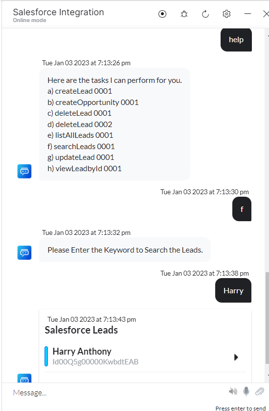 VA prompt to view all leads