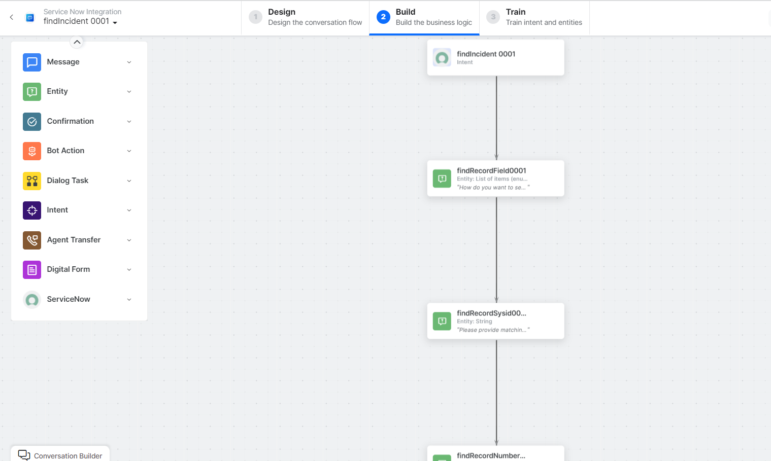 Find an Incident dialog task added