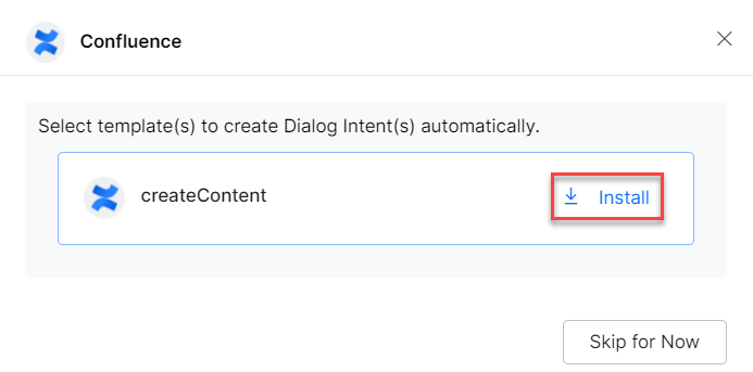 Install template