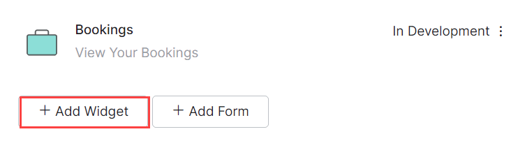 add widget to panel