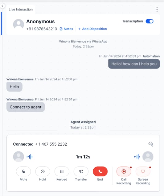 Screen Recording Option