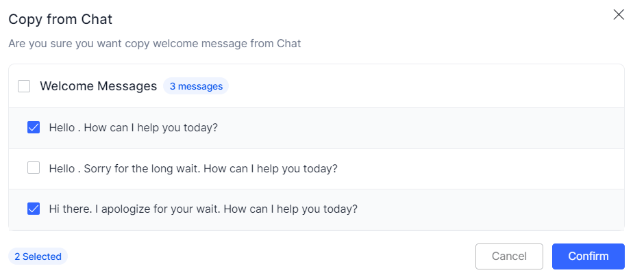 Copying from Chat Messages