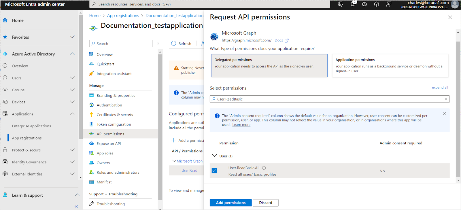 Request Permissions