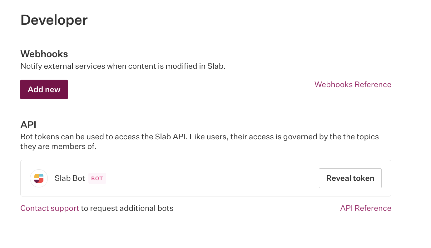 API Token