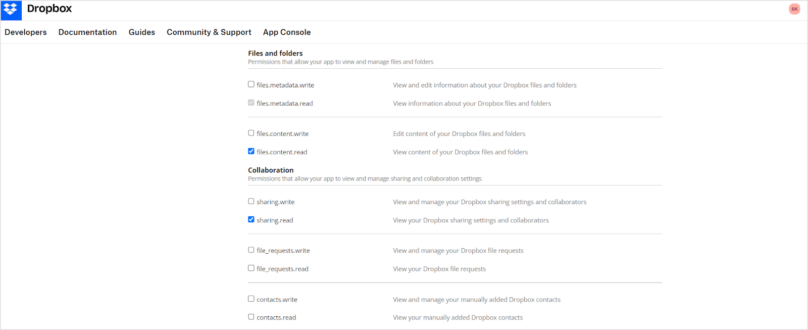 Permissions