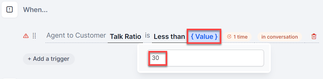 Talk Ratio Percentage