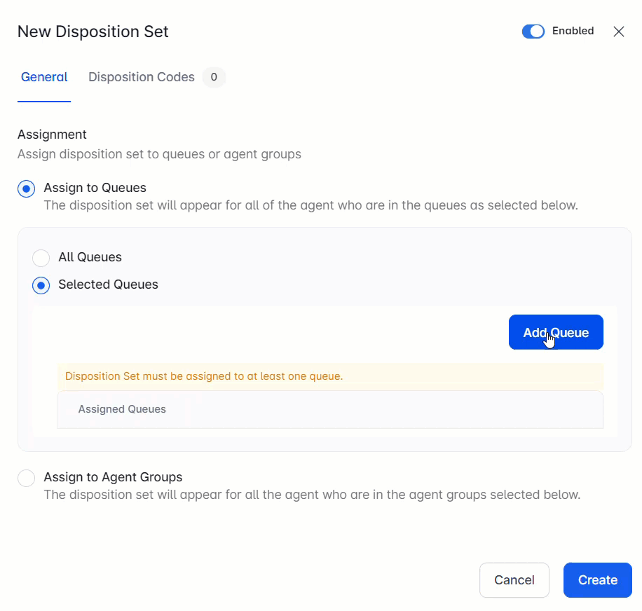 Assign to Queues