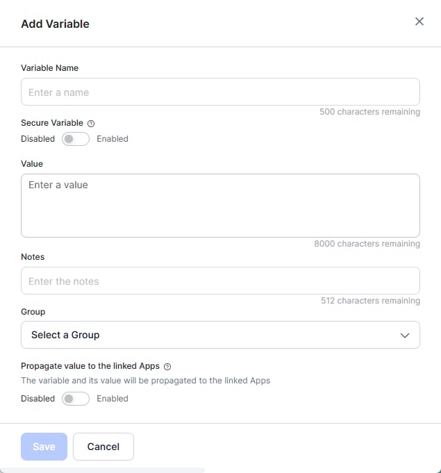 Create Environment Variables