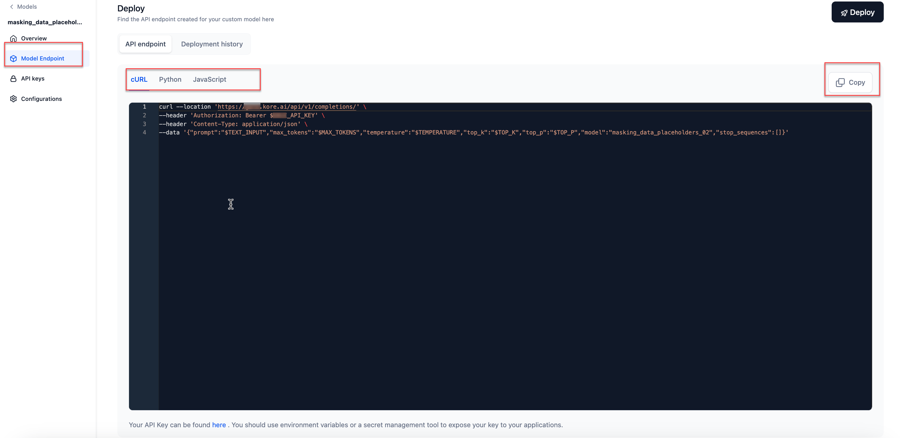 Generated API Endpoint