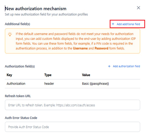 add additional field