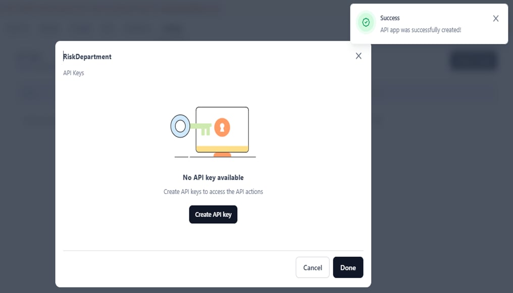 success app creation