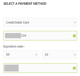 Credit/Debit Card