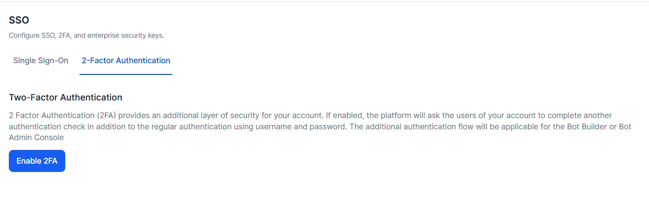 Enable 2FA