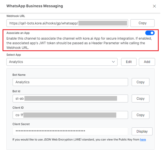 secure gupshup integration