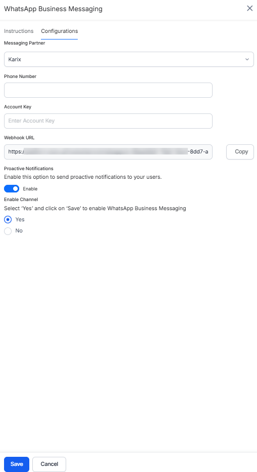 configure karix