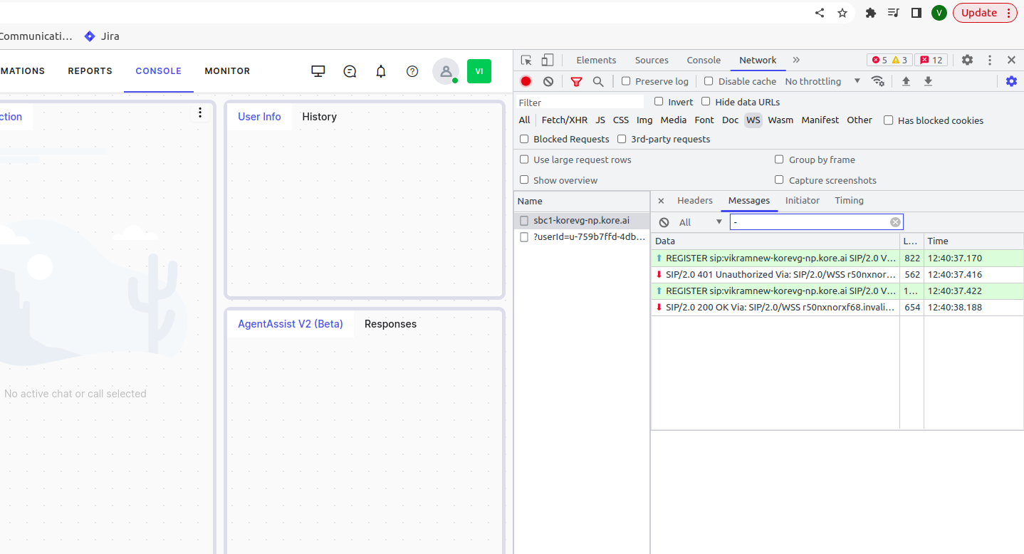 Websocket Connection