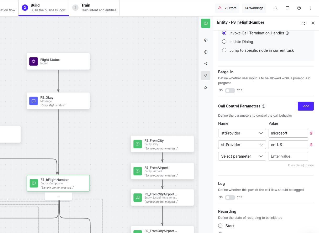 Node Level Call Control