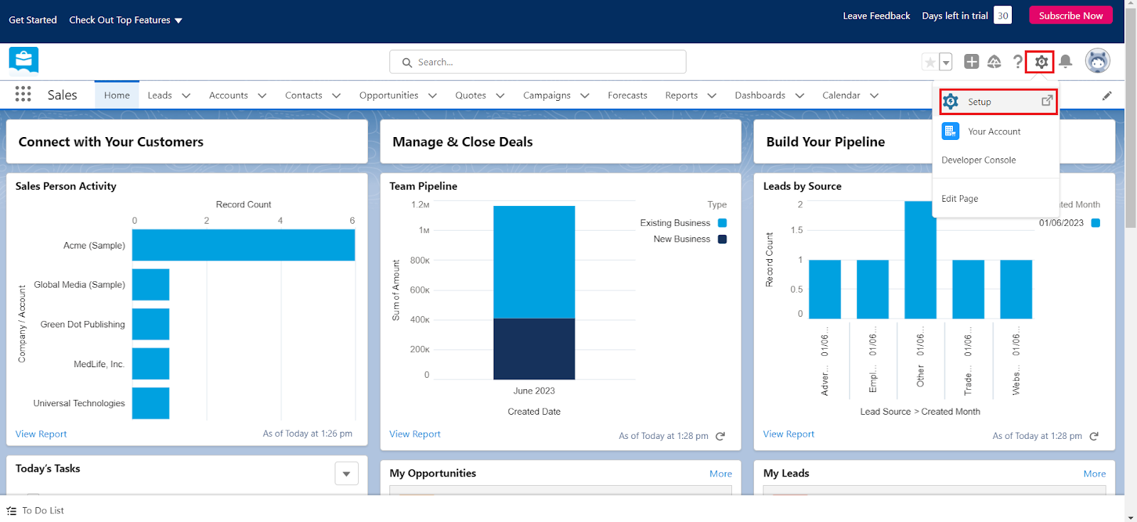 Salesforce Home