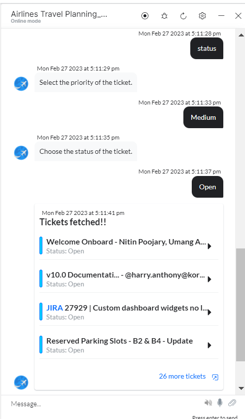 VA console prompt