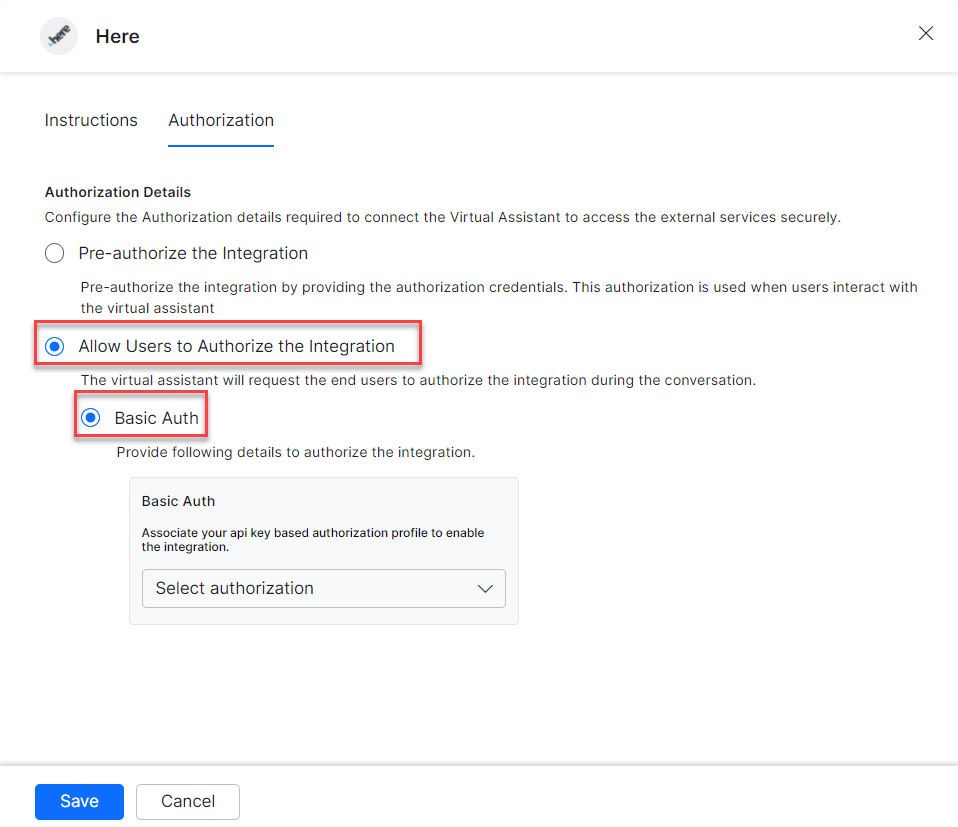 Create new auth
