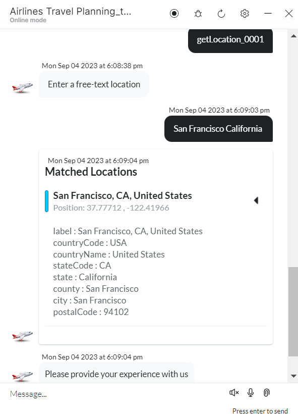 Location identified