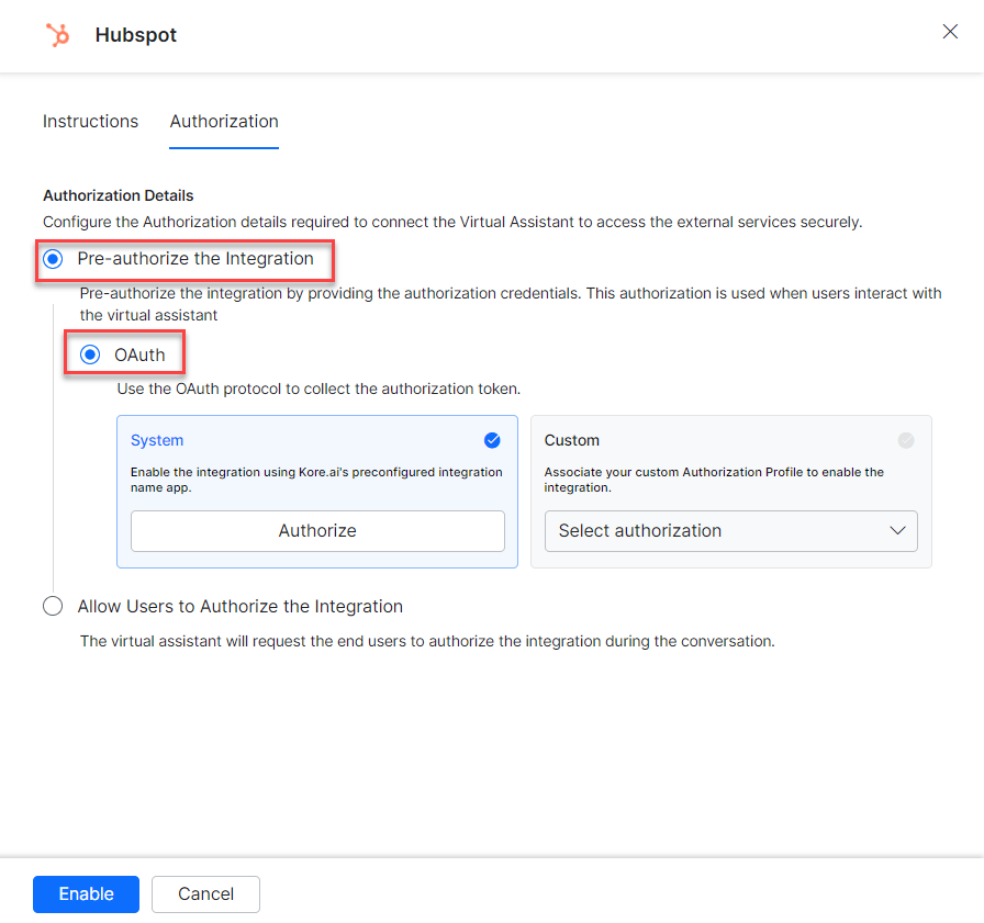 Auth type-OAuth