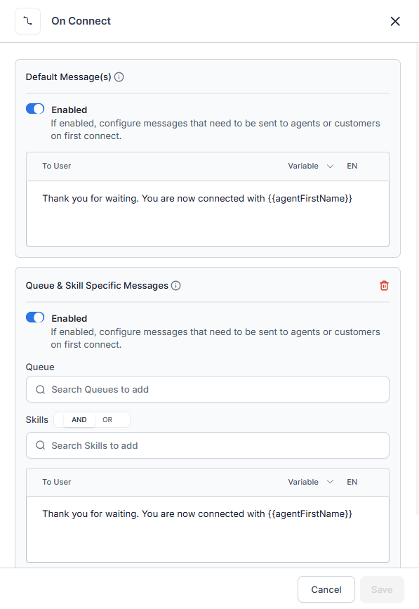 Status Message Dialog