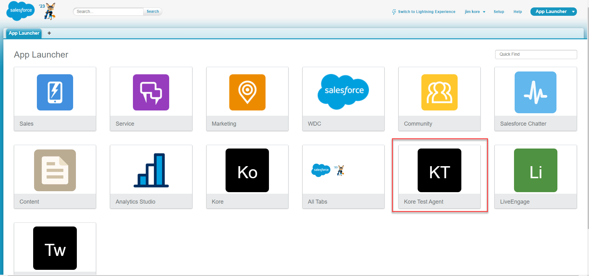 Open chat console