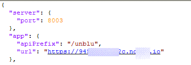 App URL configuration