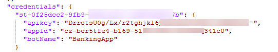 Kore credentials configuration