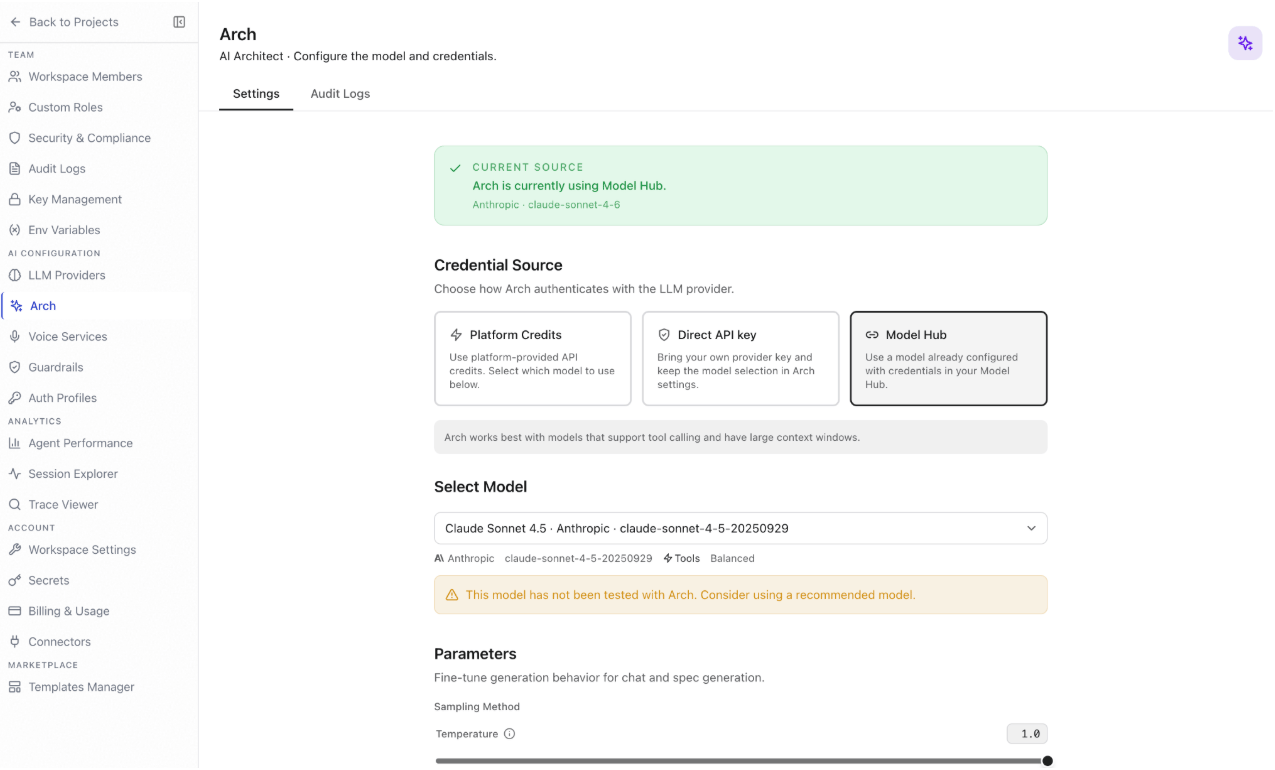 Arch page