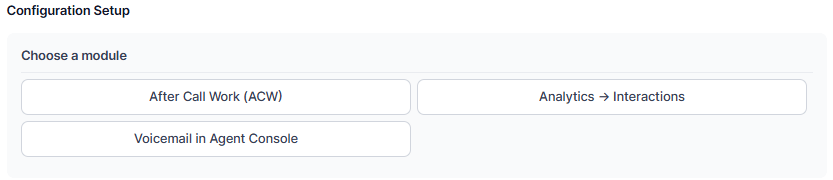 Choose Module