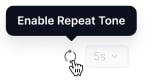 Enable Repeat Tone