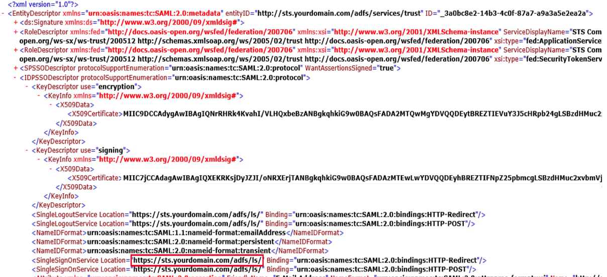 copy idp url
