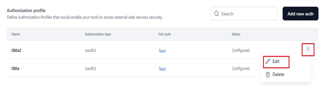 edit auth profile