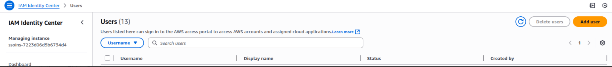 User assignment