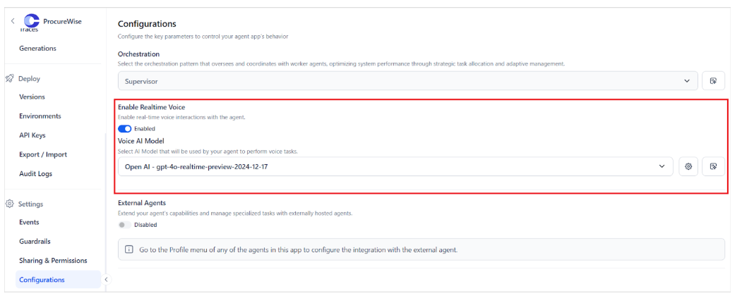Enabling Voice Support Enabling Voice Support