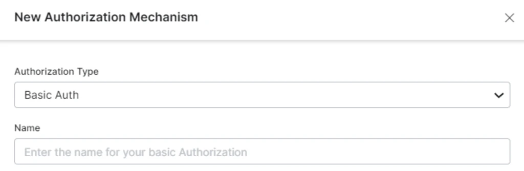 Auth Name and Type