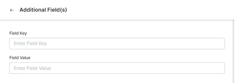 Additional fields
