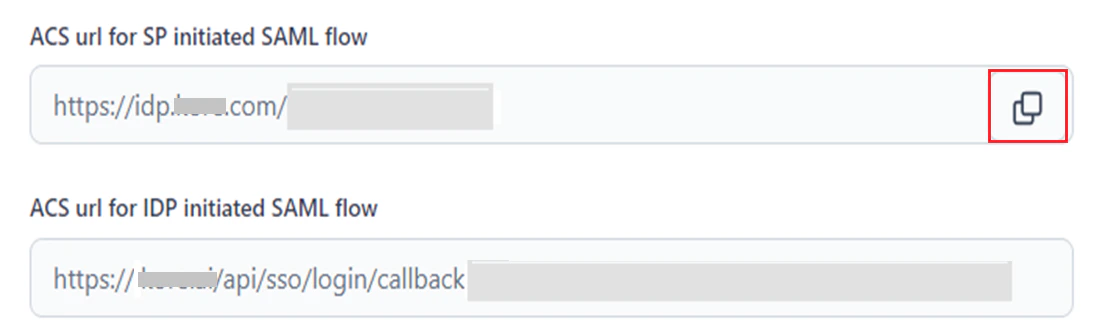 copy acs urls