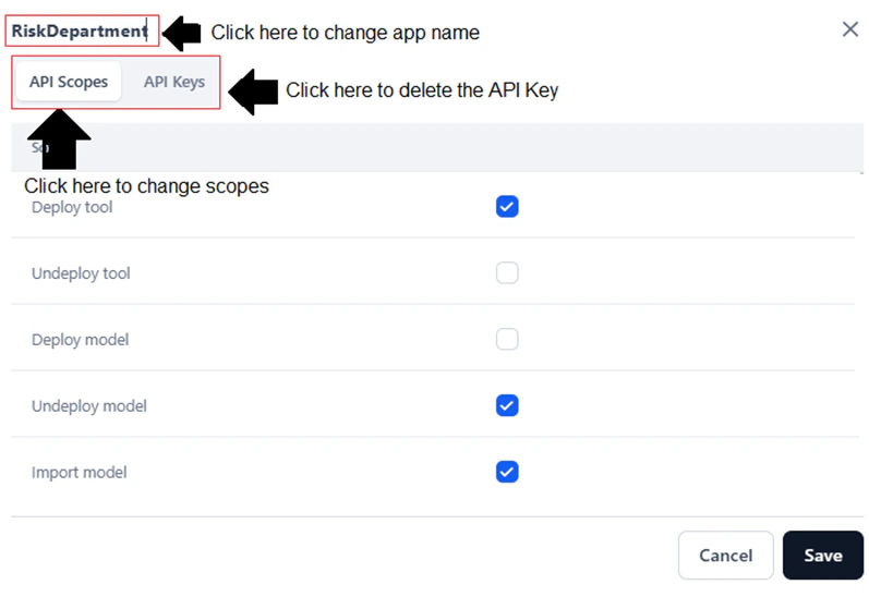 change api config