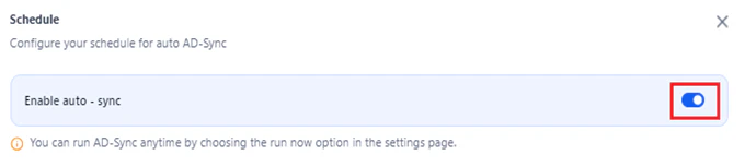 enable auto sync