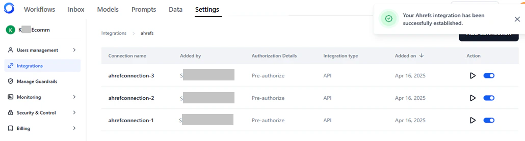 integration summary
