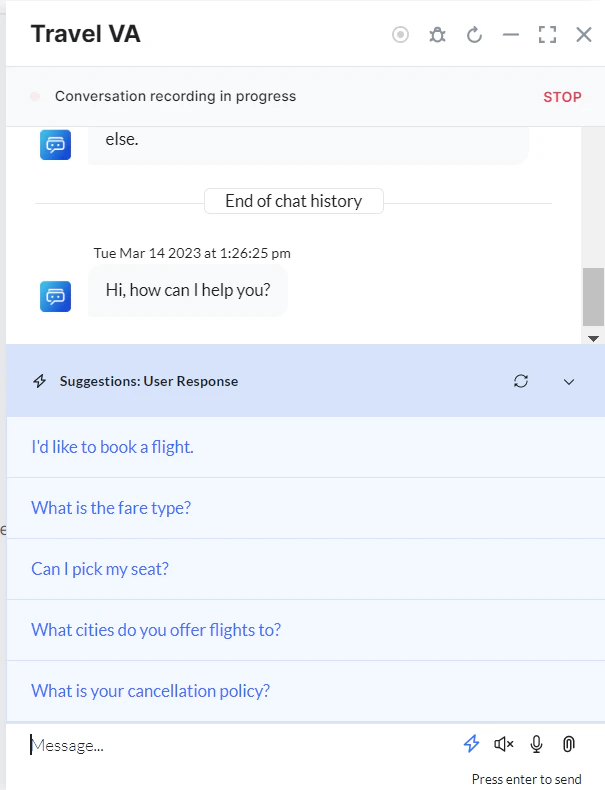 Suggestions