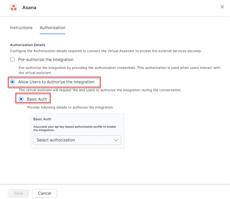 Create basic auth
