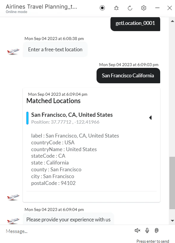 Location identified
