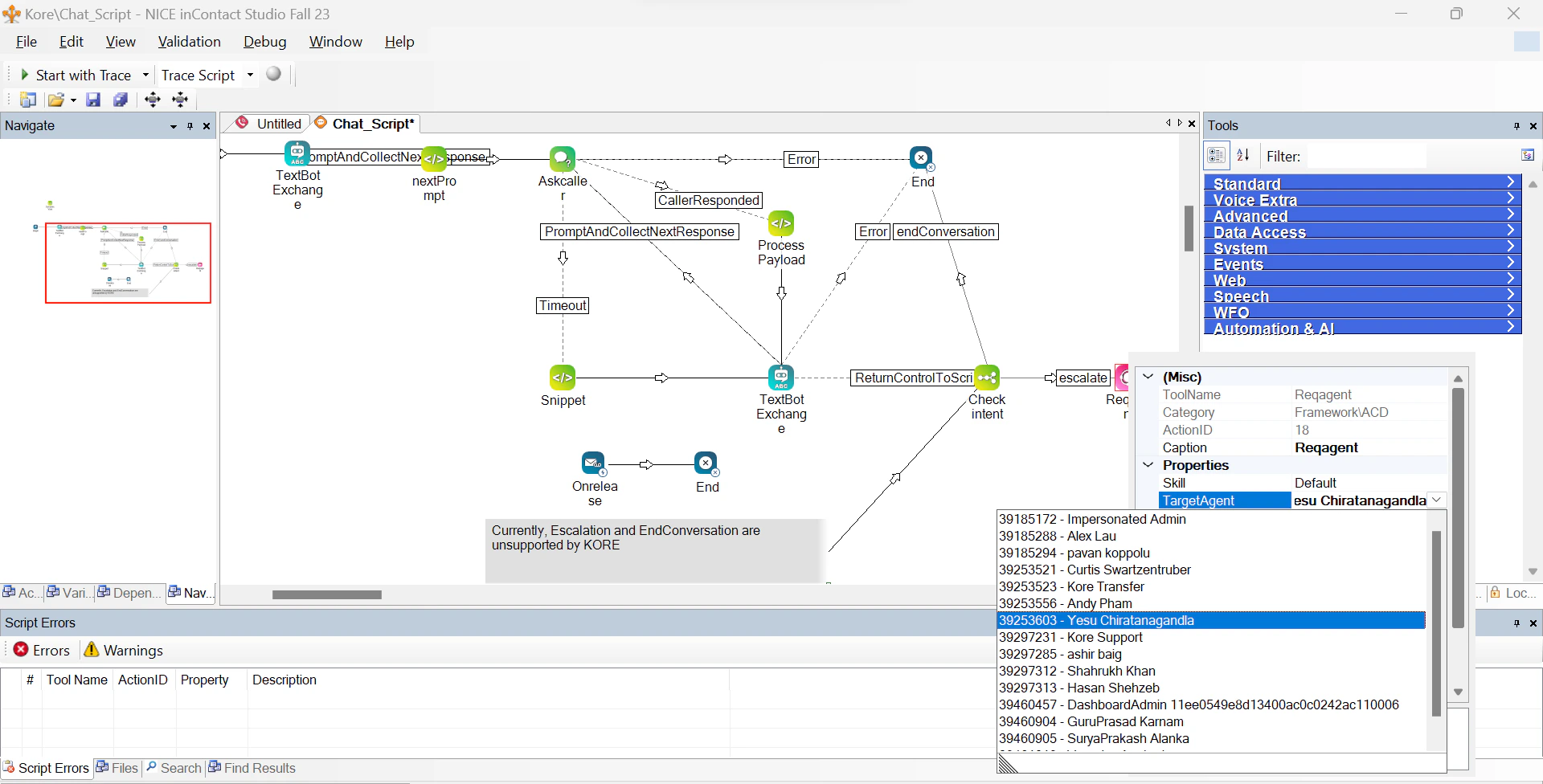 Select user/group to route request